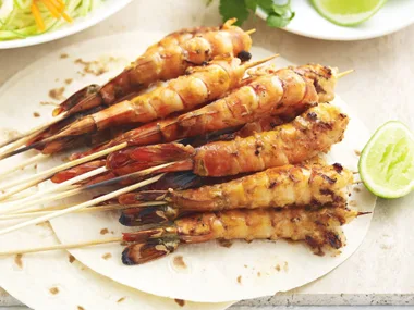 peri peri prawn and coleslaw tortillas