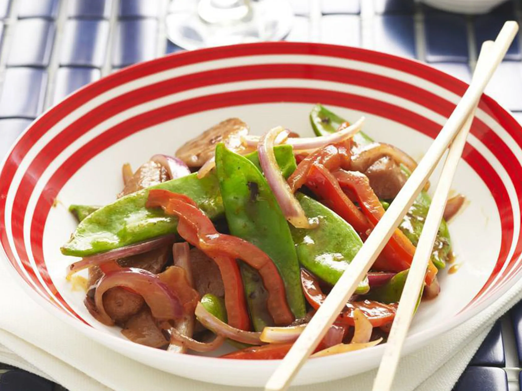 BLACK BEAN SAUSAGE STIR-FRY