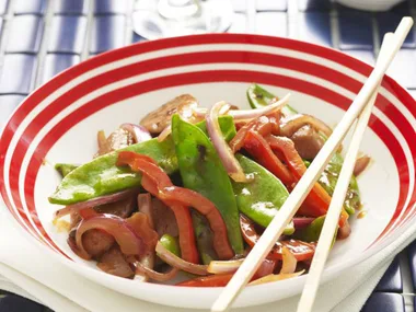 BLACK BEAN SAUSAGE STIR-FRY