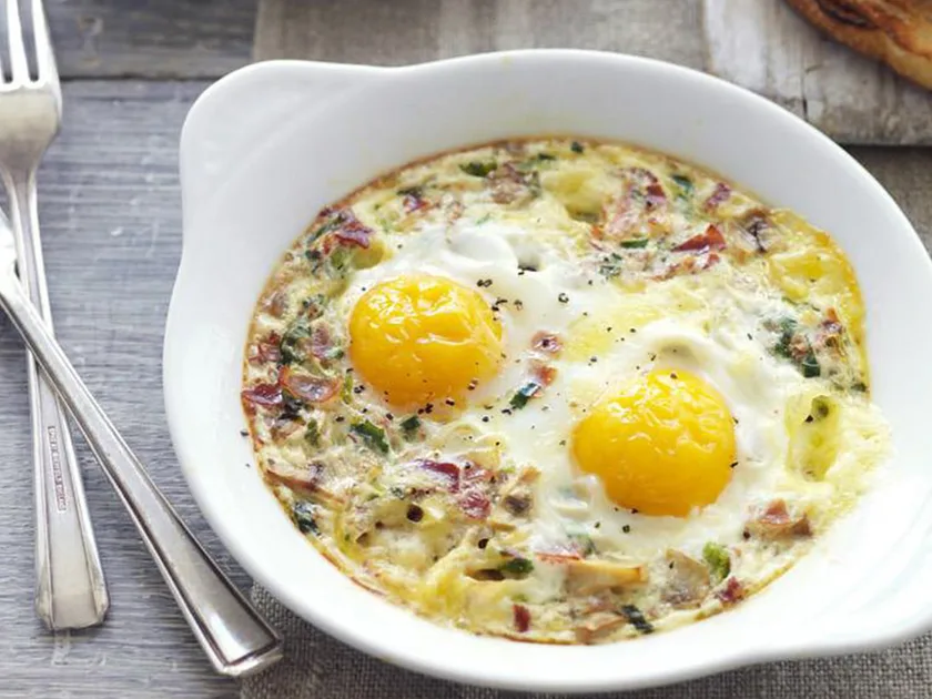 Baked eggs with brie | Women's Weekly Food