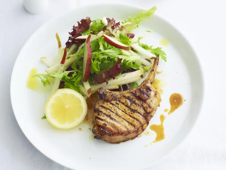 barbecued honey mustard pork cutlets