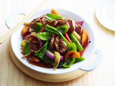 pork and ginger stir-fry