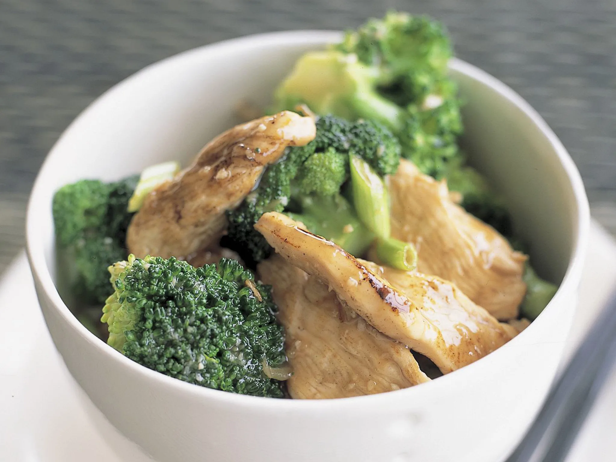 Chicken and broccoli with oyster sauce
