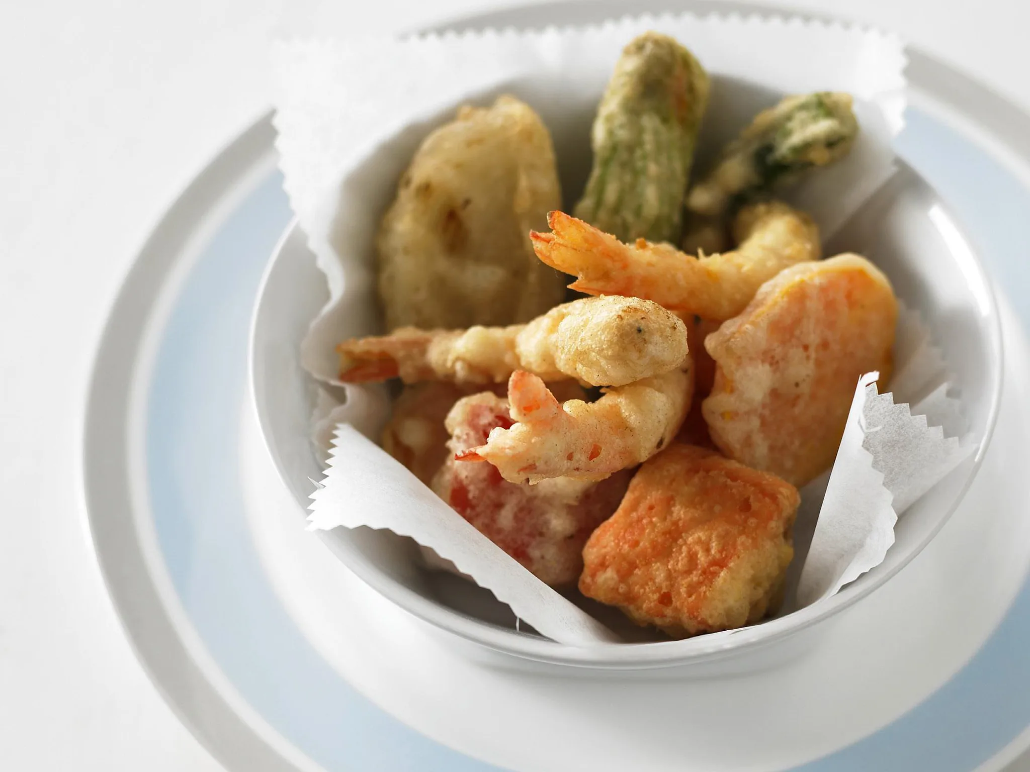 seafood and vegetable tempura