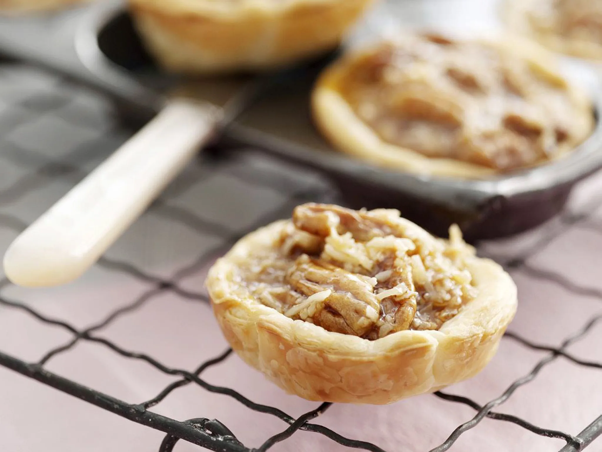 sticky pecan tarts