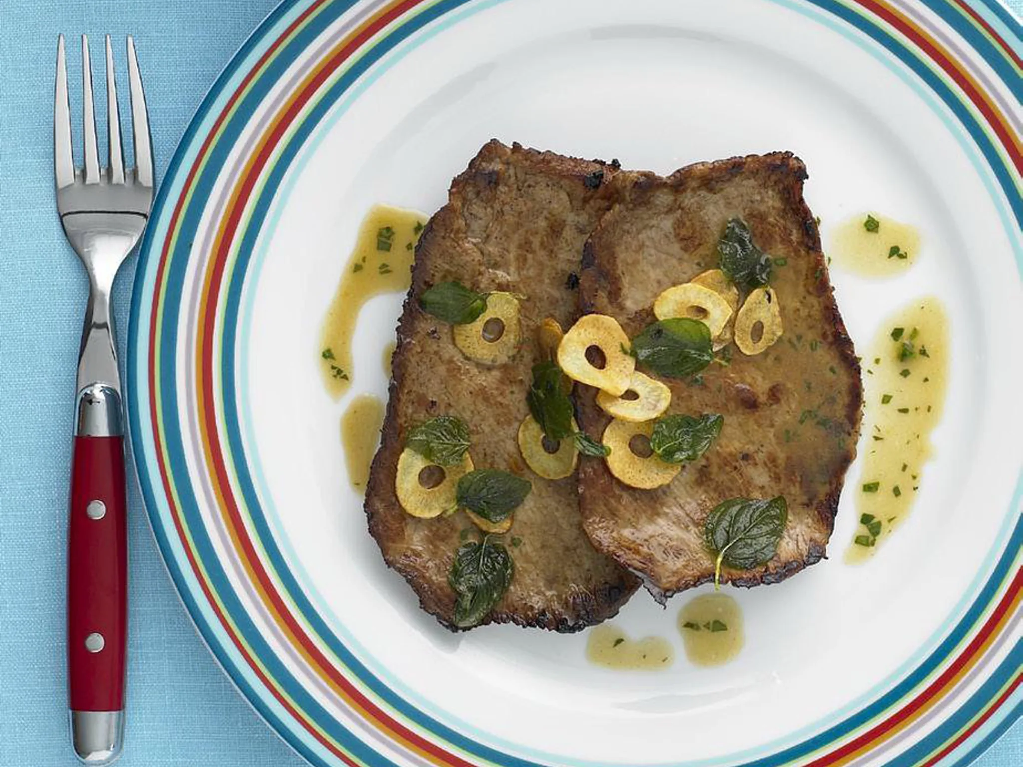 veal with lemon and oregano