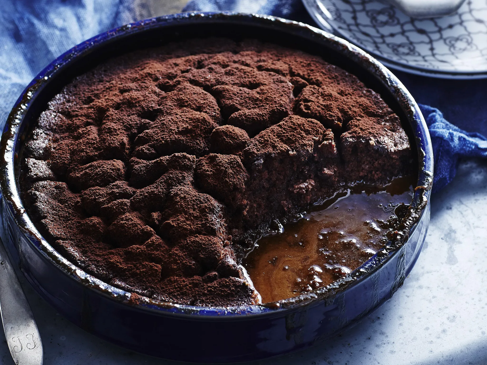 Tiramisu self-saucing pudding-image
