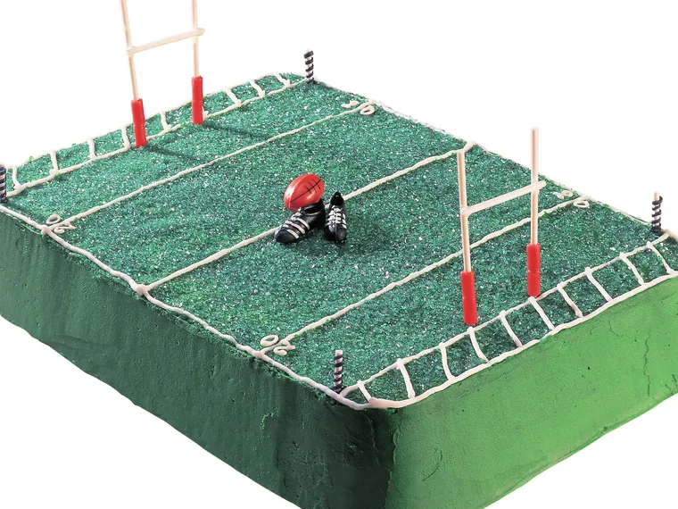 rugby cake