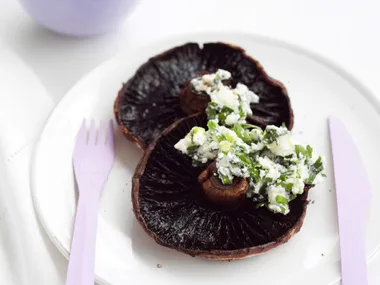 roasted mushrooms with ricotta