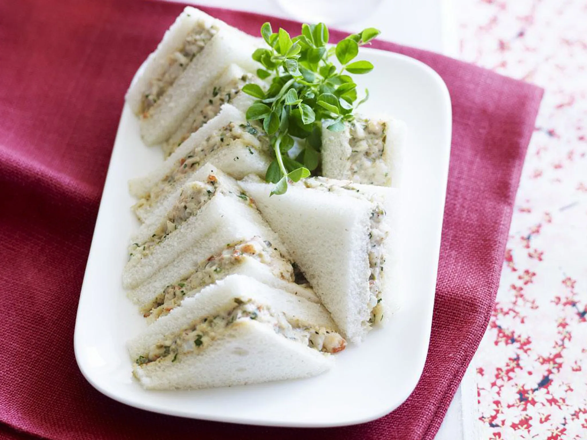 prawn and caper sandwiches