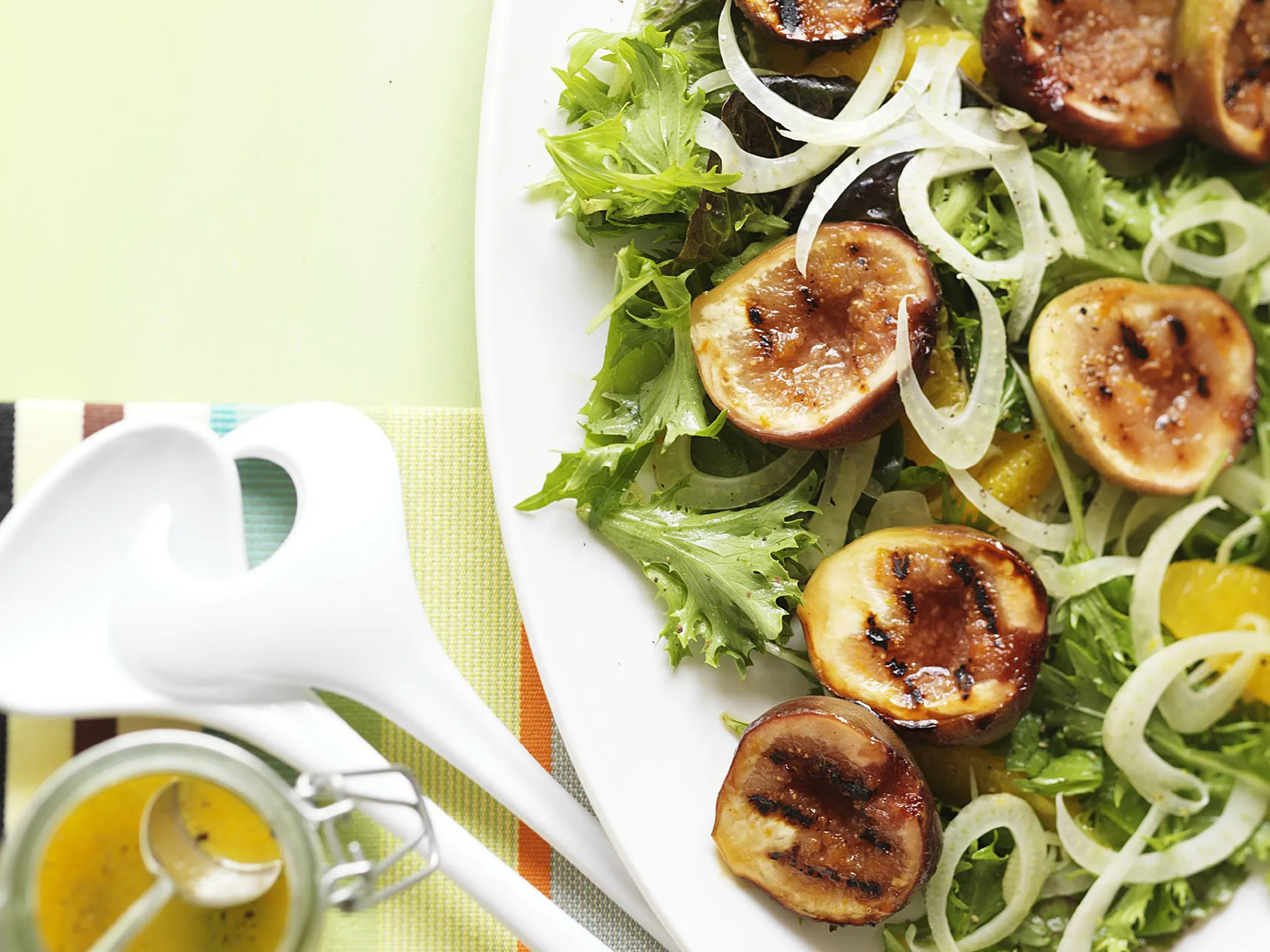 caramelised fig, orange & fennel salad
