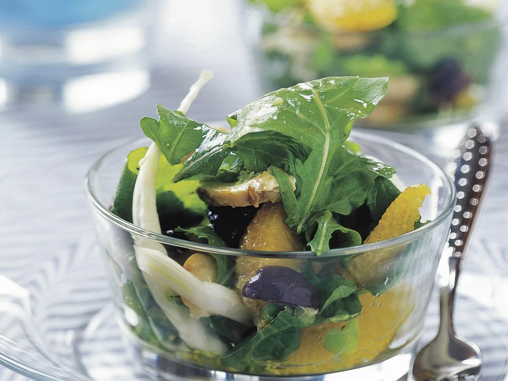 Chicken, fennel and orange salad