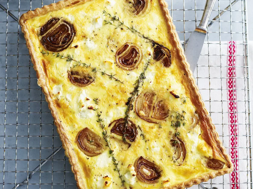 Goat's cheese and onion tart | Women's Weekly Food