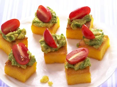 Polenta and Avocado Bites