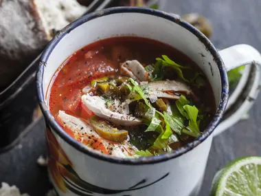 spicy mexican soup with chicken