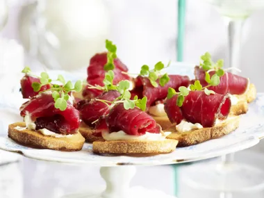 salt, lemon and rosemary-cured beef