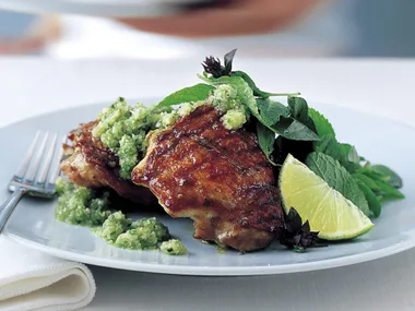 Chicken with nam jim