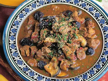 fruity beef and eggplant tagine