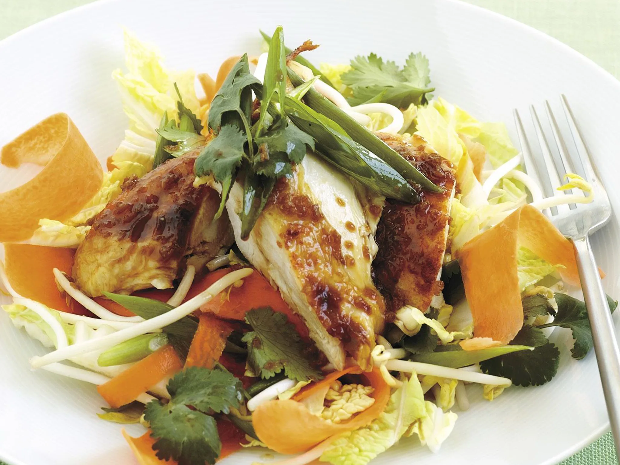 Chicken salad with sesame dressing