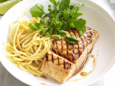 BARBECUED SALMON IN BROWN SUGAR