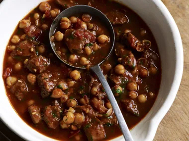 chipotle lamb and chickpea stew