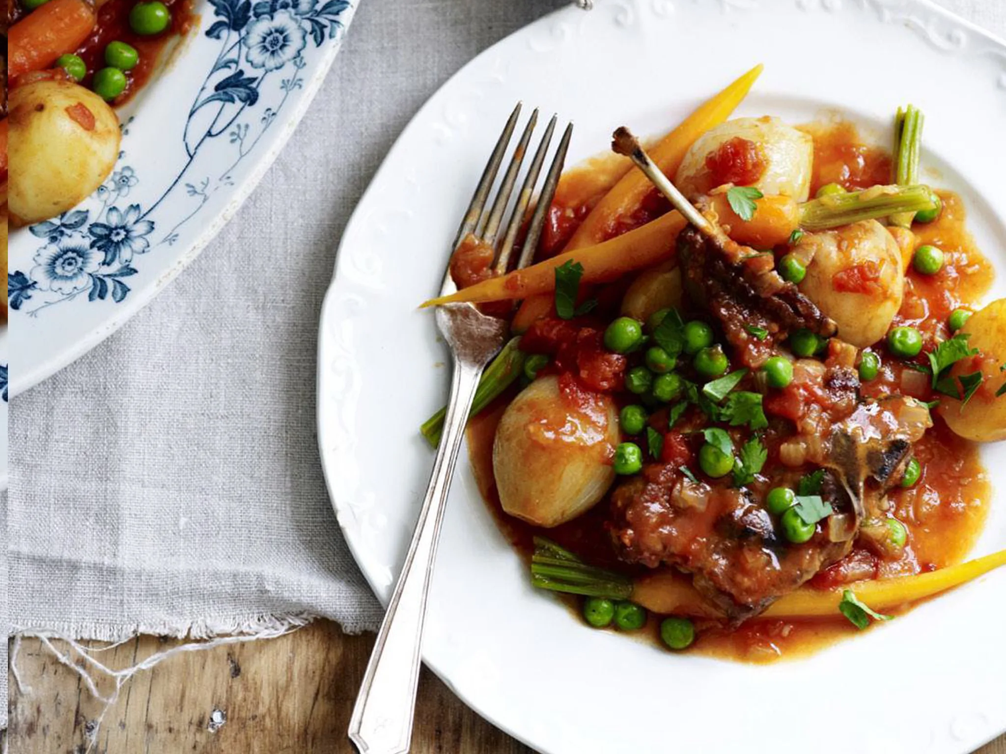 Pressure-cooked navarin of lamb