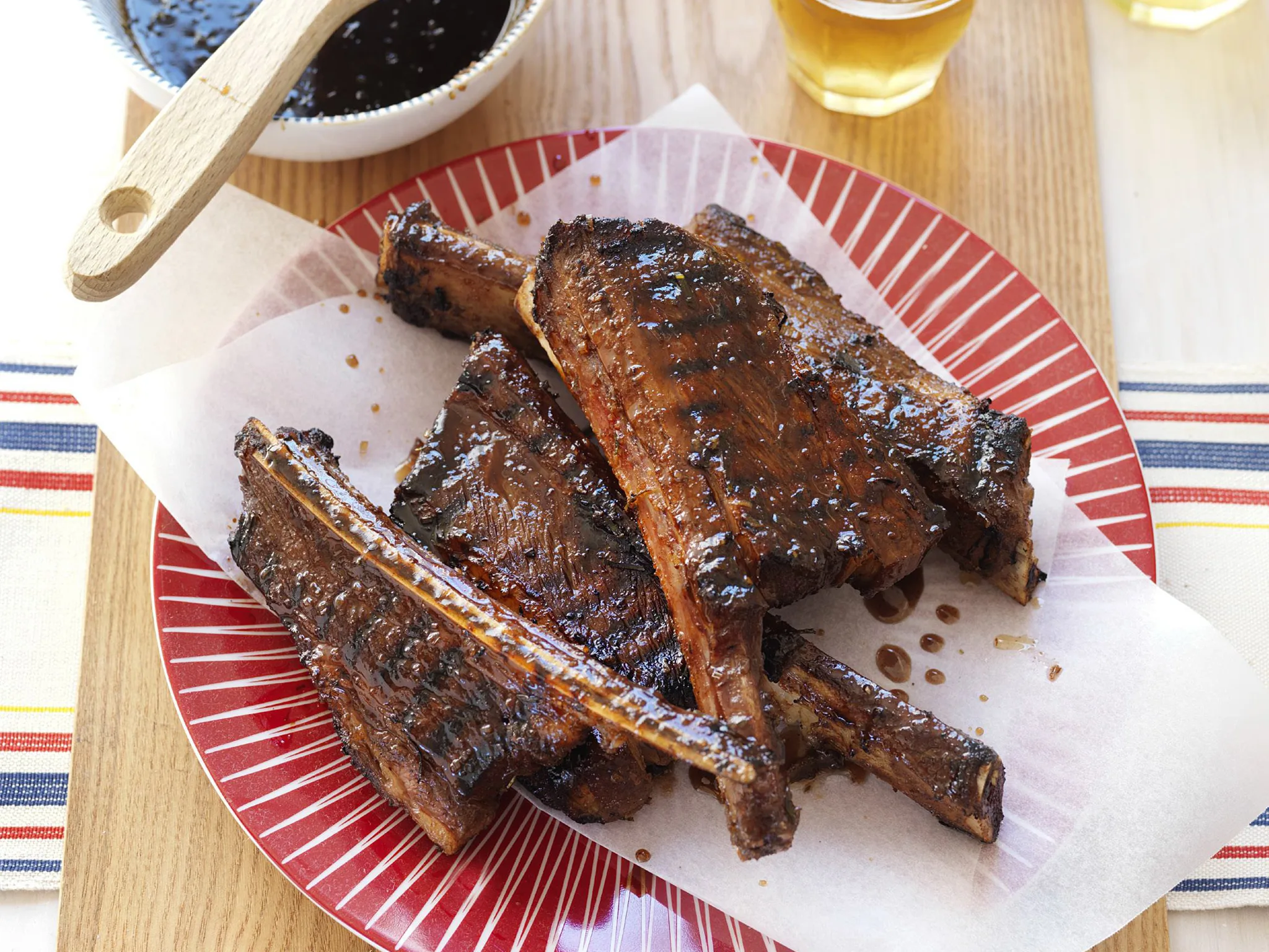 beef ribs with maple & sherry glaze