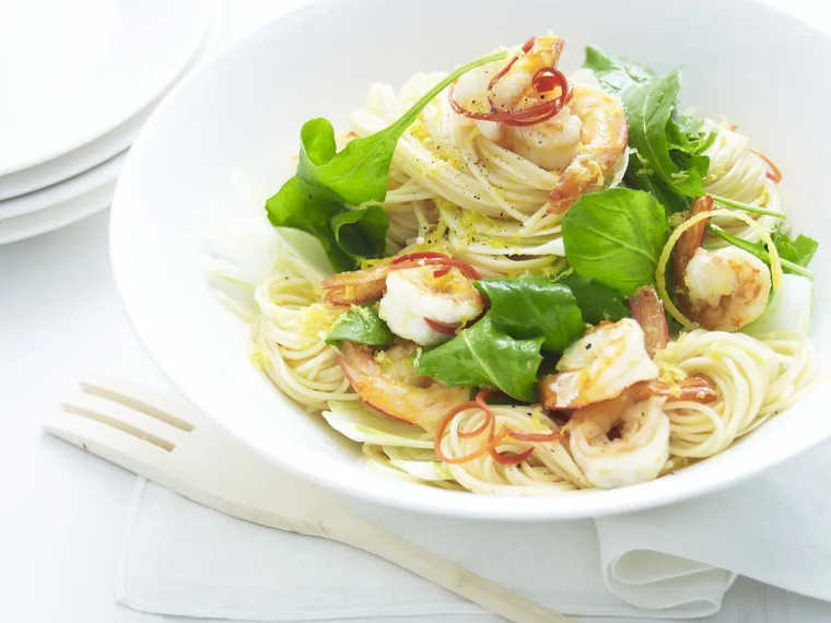 prawn spaghettini