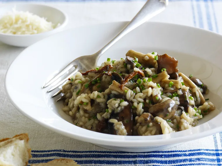 mixed mushroom risotto