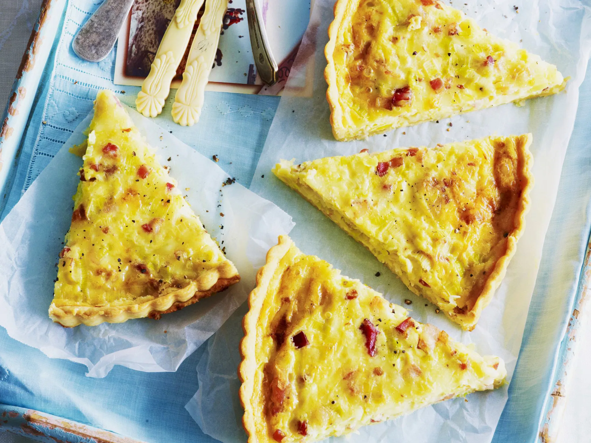 leek and speck quiche