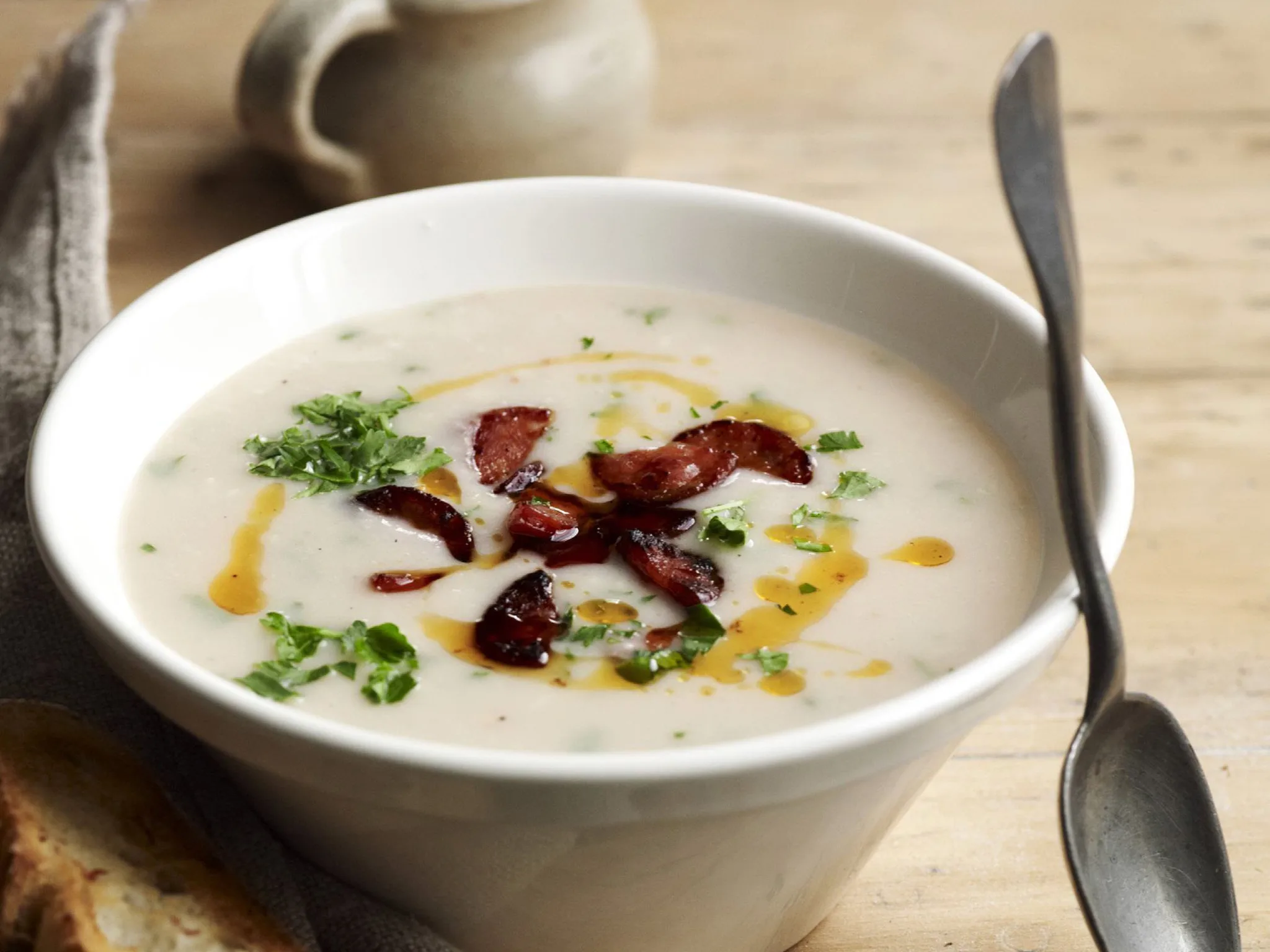 WHITE BEAN & CHORIZO SOUP