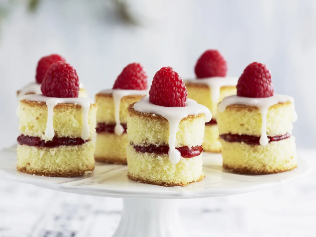 MINI RASPBERRY SPONGE CAKES