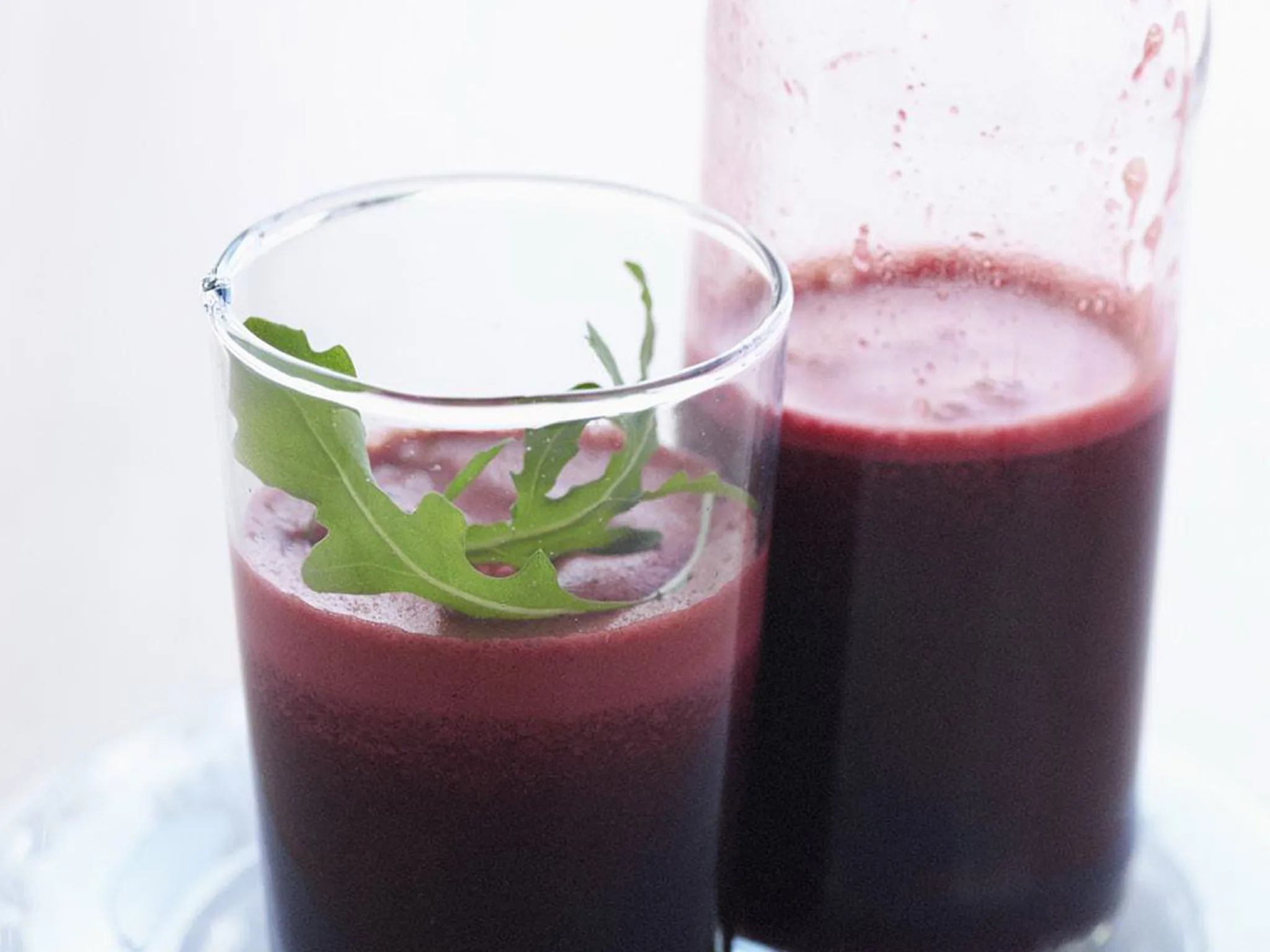 beetroot, rocket and orange juice