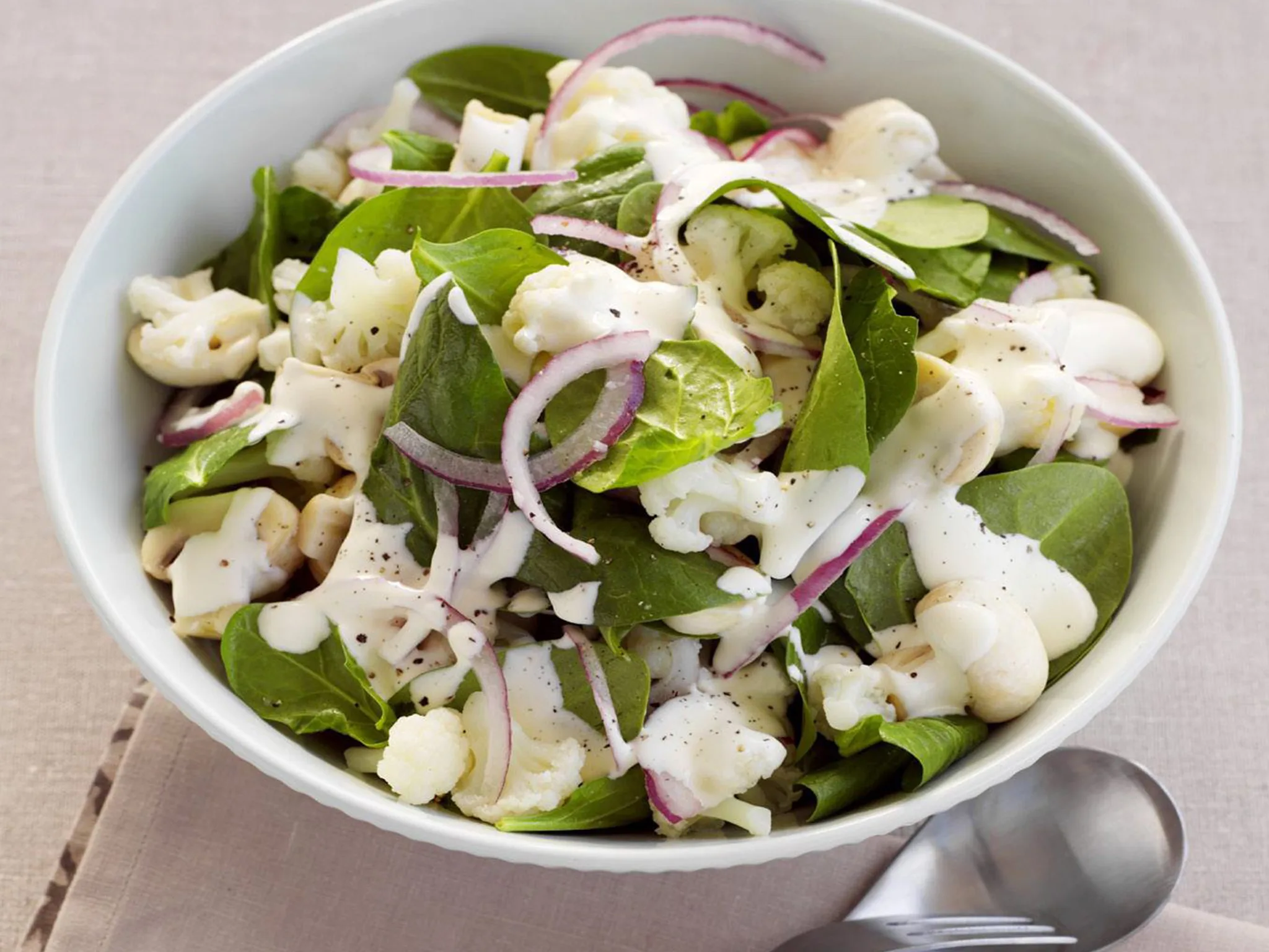 cauliflower salad with lemon mayonnaise