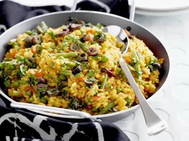 vegetarian paella