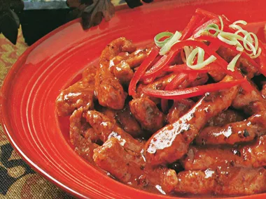 Pork, Chicken with Black Bean Sauce