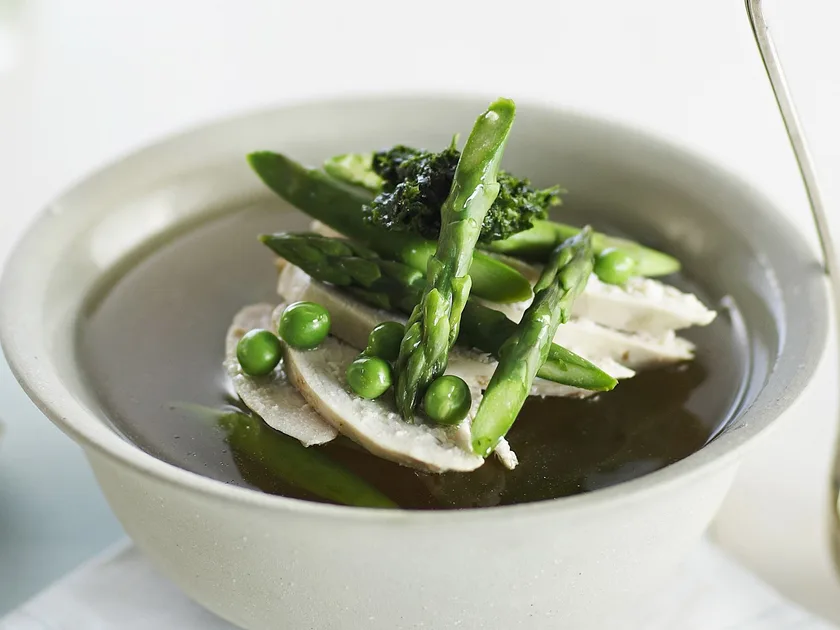 Chicken, pea and asparagus soup | Women's Weekly Food