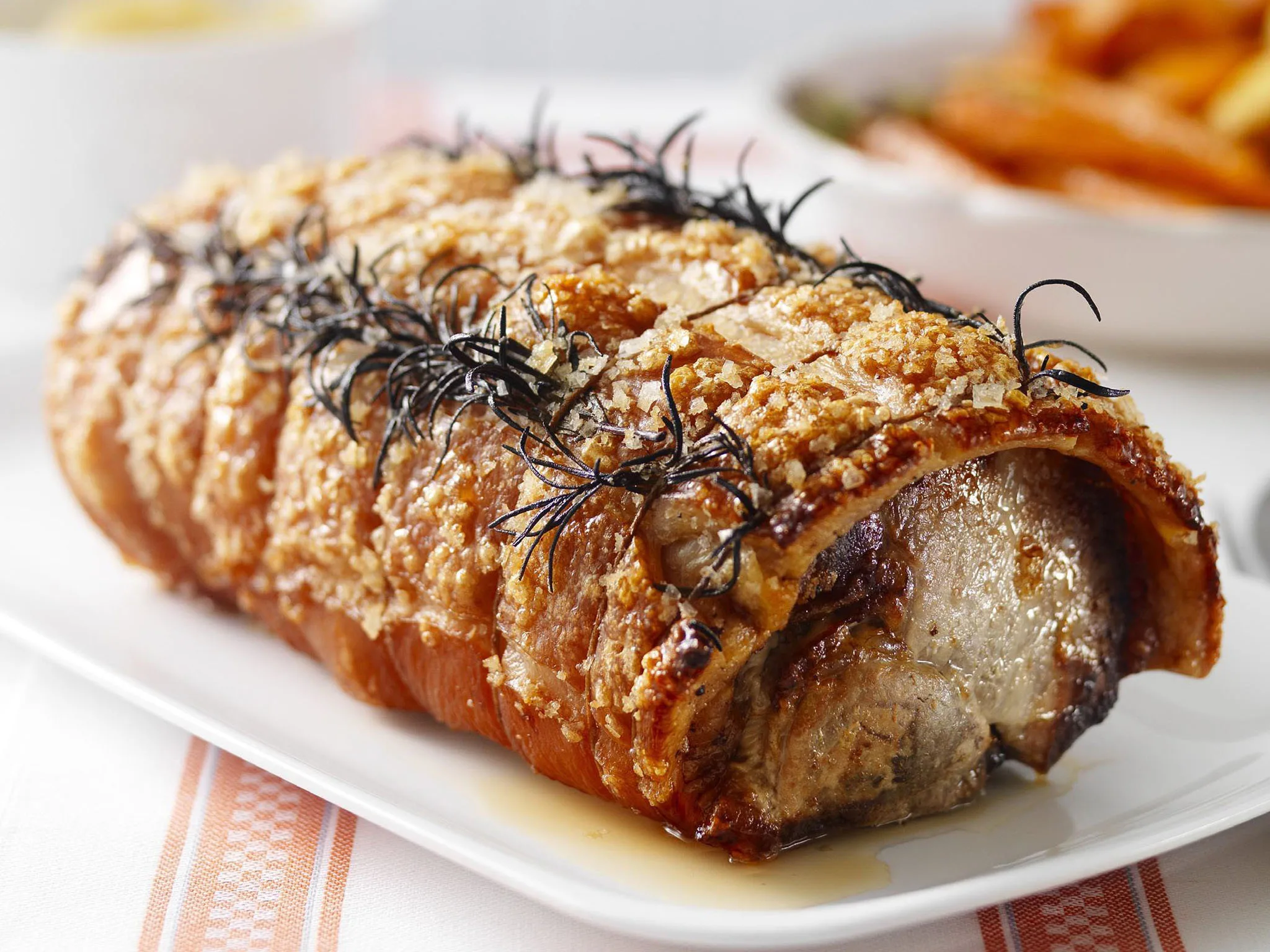 pork loin with apple sauce