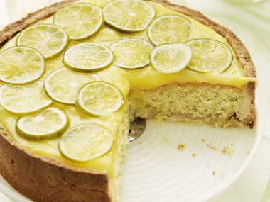 lime curd and coconut cake