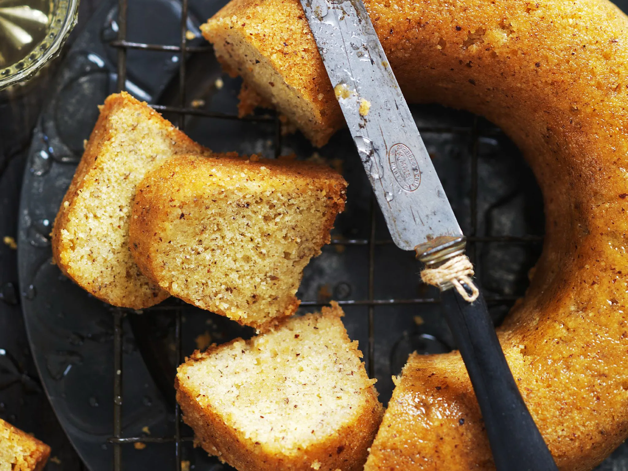 hazelnut brandy cake
