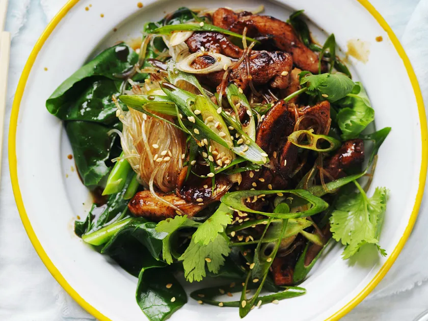 Sticky chicken with noodles | Women's Weekly Food