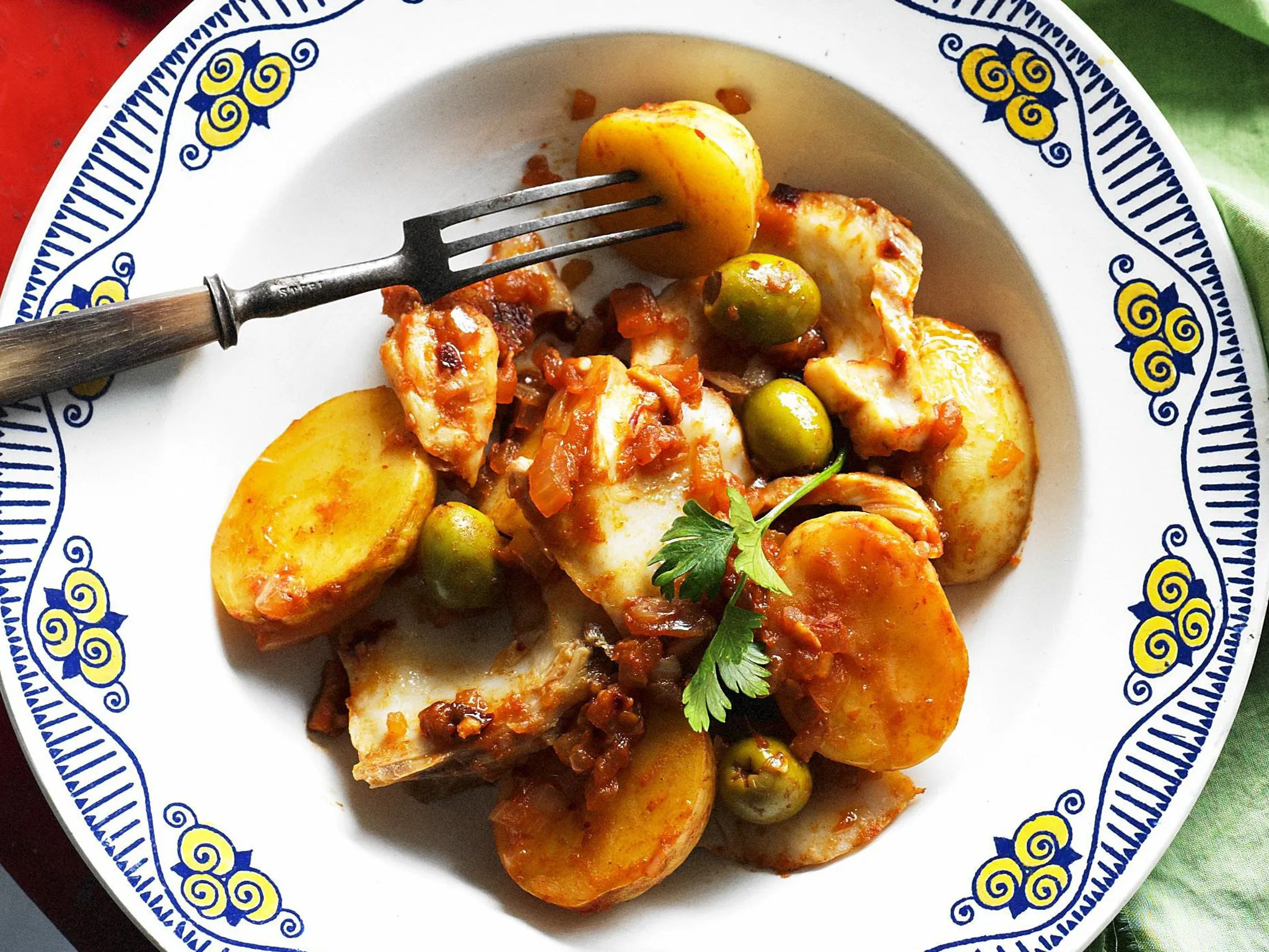 salt cod with roasted tomatoes