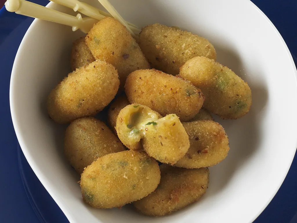 oozy cheese fritters