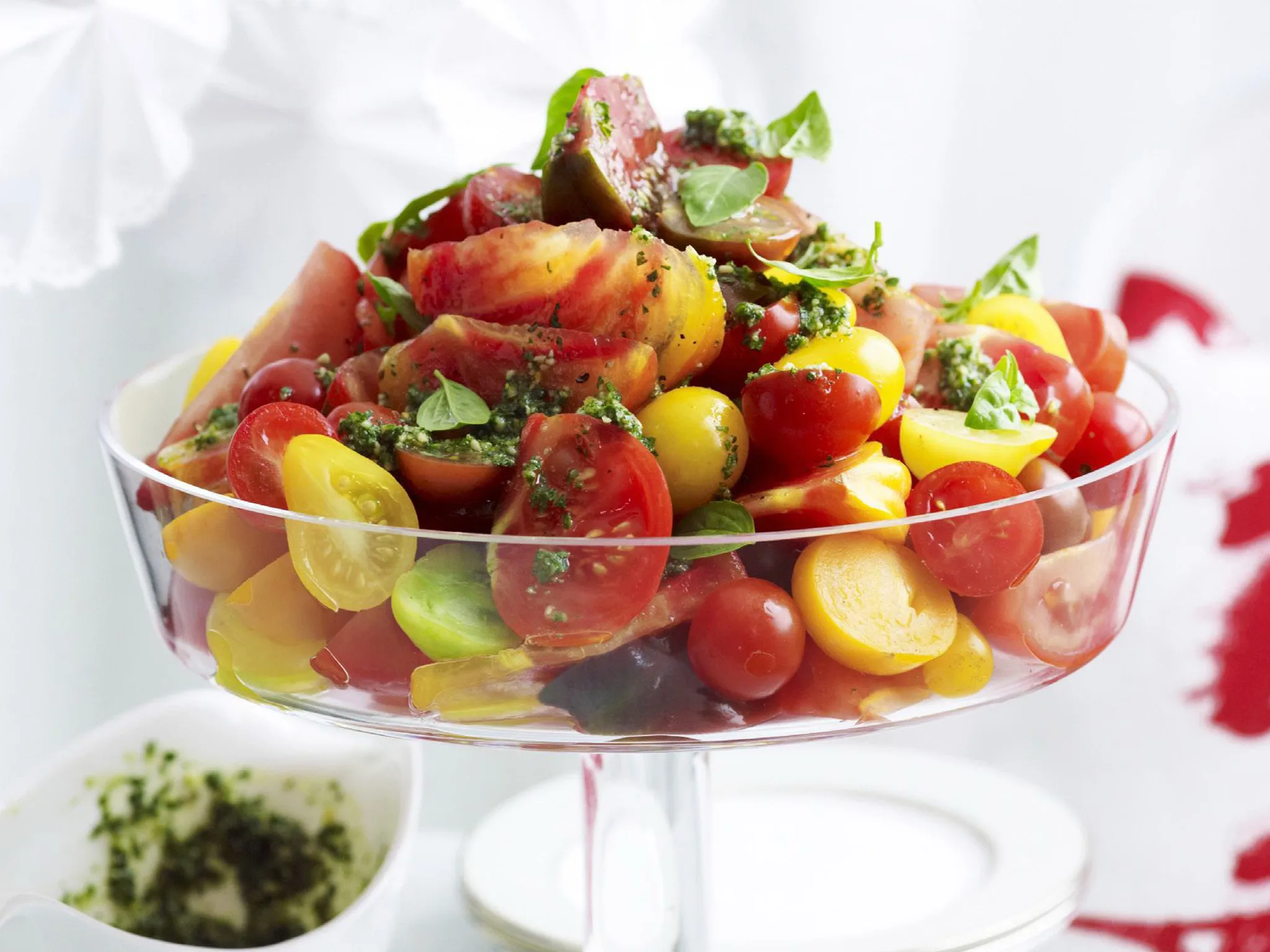 TOMATO, BASIL and Pine Nut Salad