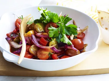 chunky mexican-style salsa with tortillas
