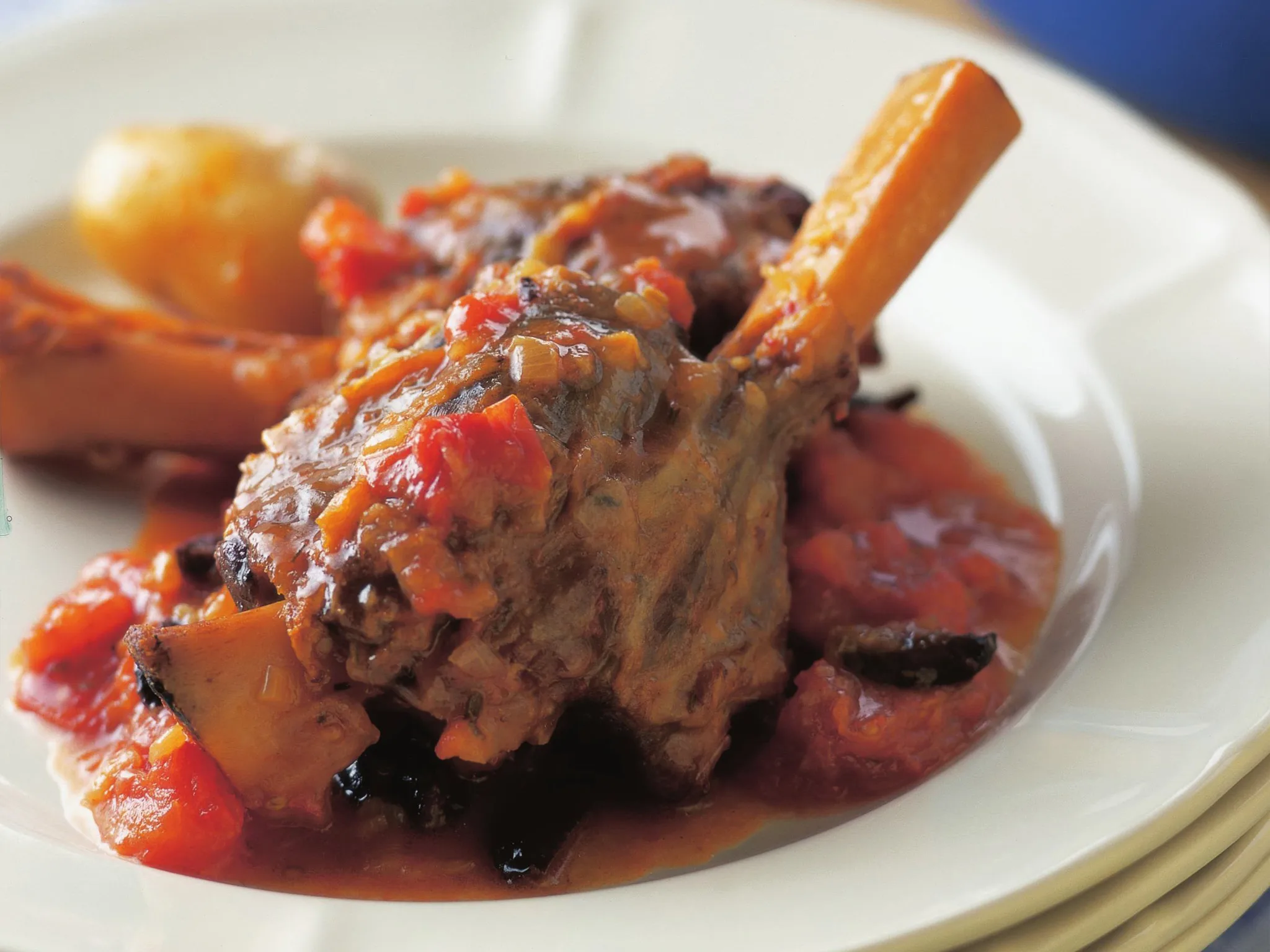 lamb with madeira and olive sauce