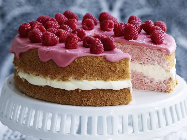 raspberry cranberry chiffon cake