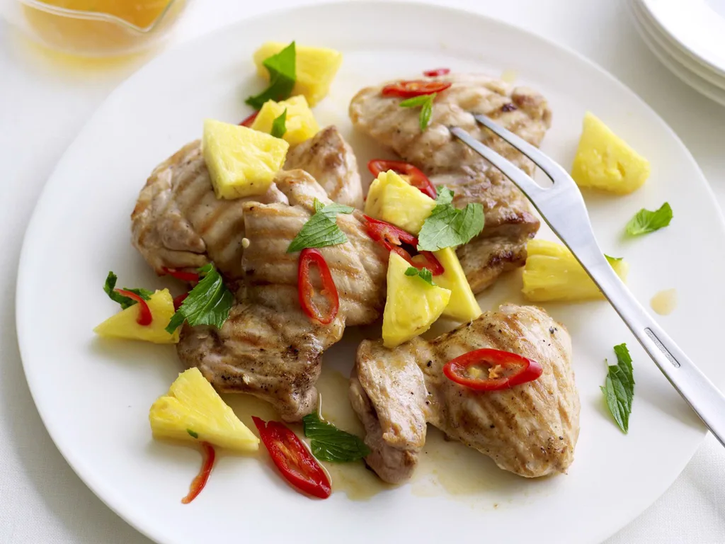 grilled chicken with thai pineapple