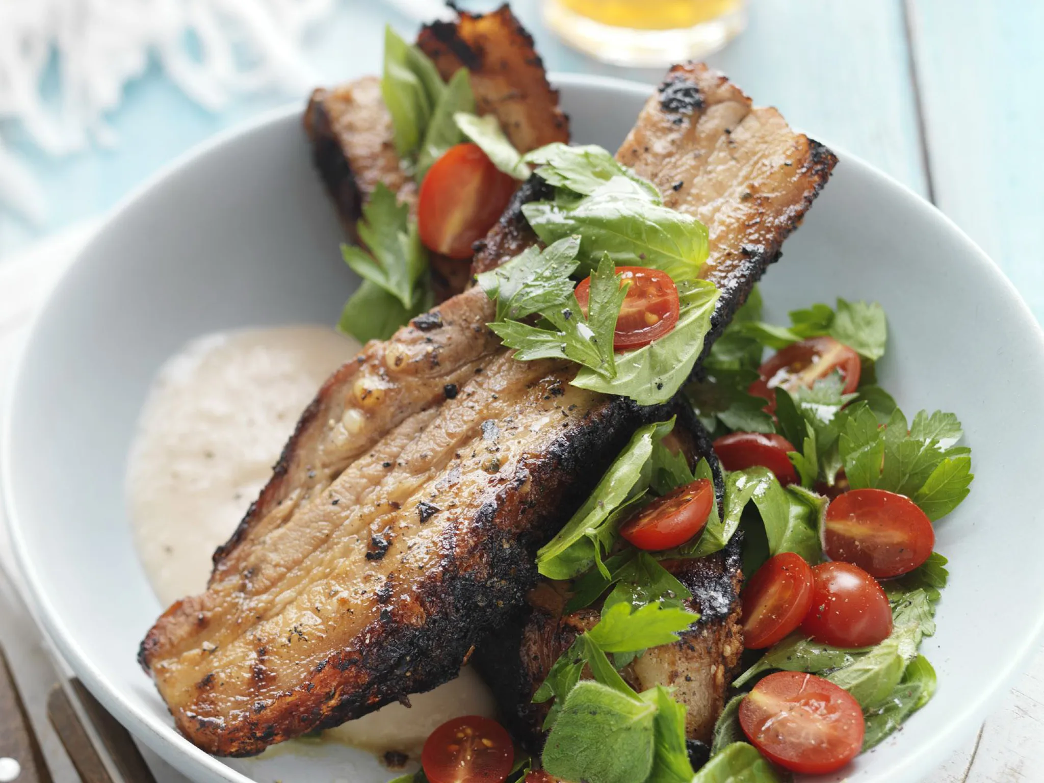 sticky lemon & chilli pork ribs