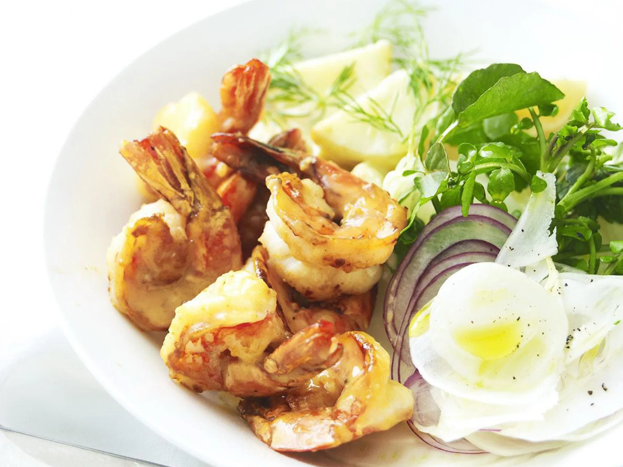 HONEY-MUSTARD PRAWNS